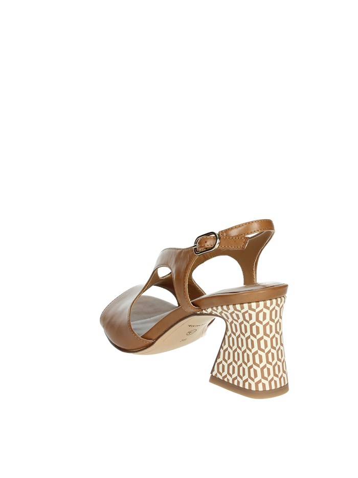 SANDALI CON TACCO 1-28316-44 CUOIO