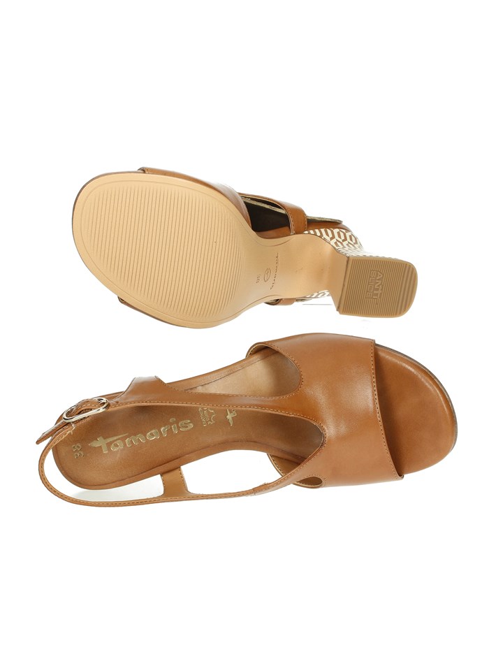 SANDALI CON TACCO 1-28316-44 CUOIO