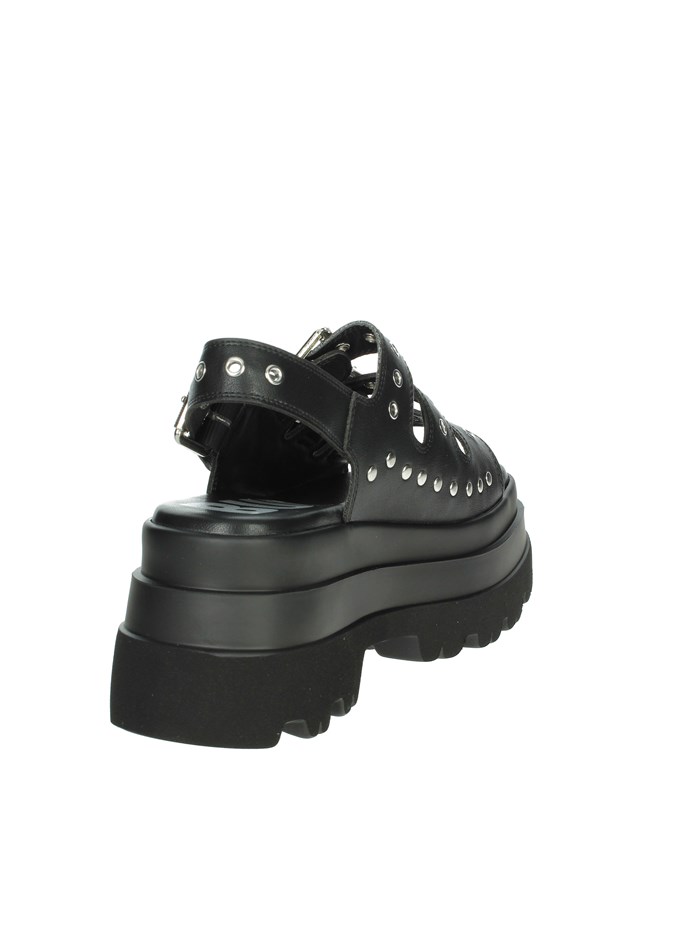 SANDALI CON ZEPPA BN16022621 NERO