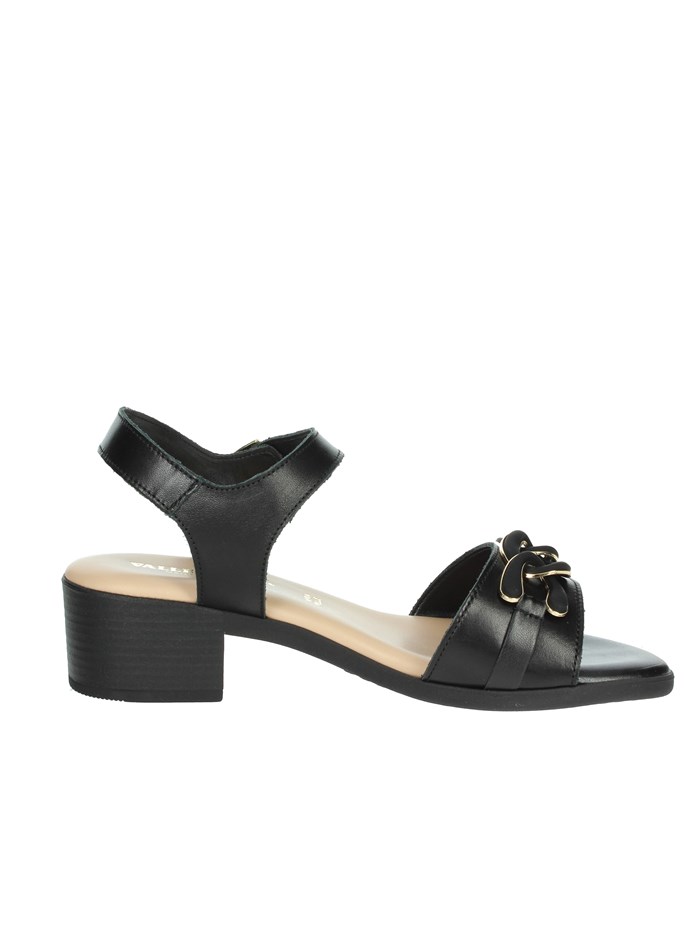 SANDALI CON TACCO 63011 NERO