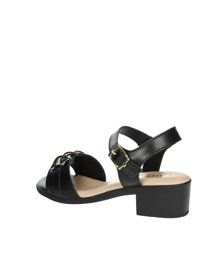 SANDALI CON TACCO 63011 NERO