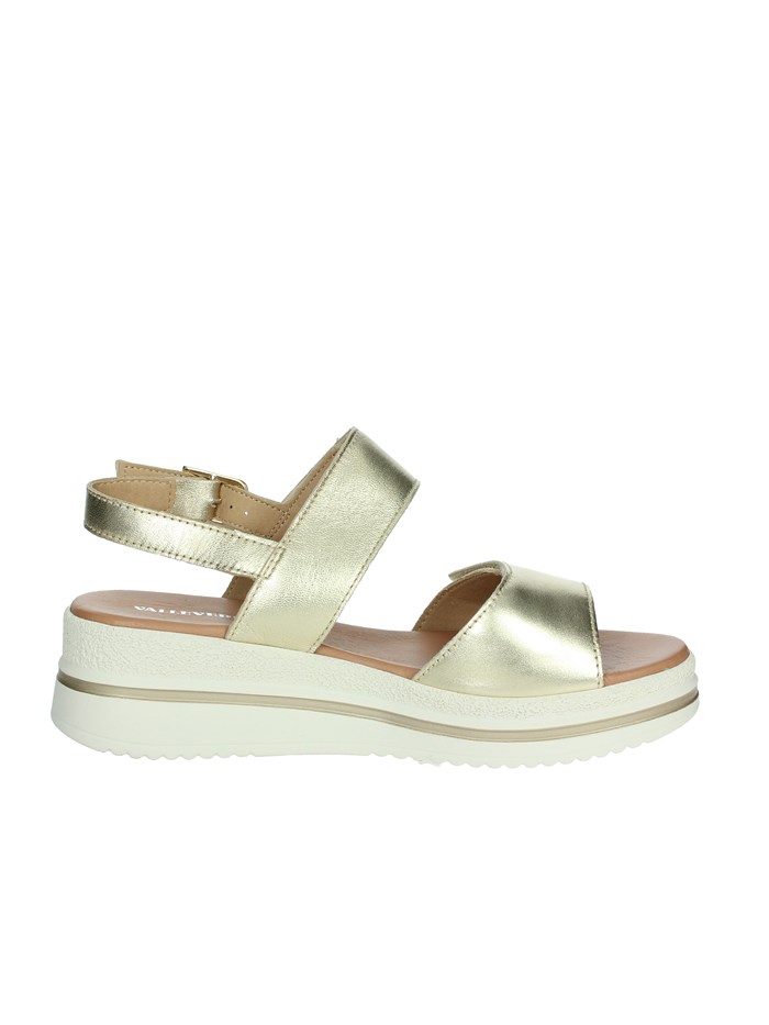 SANDALI CON ZEPPA VG2102 PLATINO