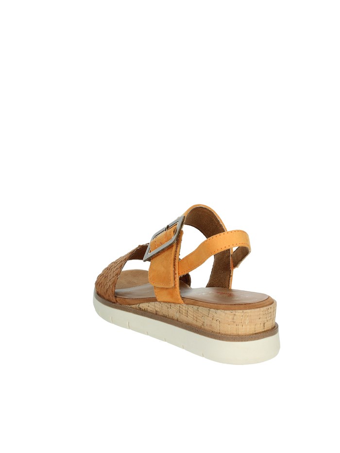 SANDALI CON ZEPPA 2-28713-44 ARANCIONE