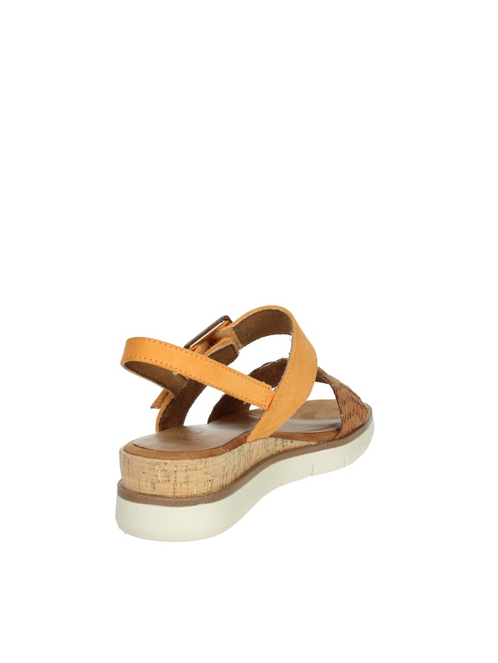 SANDALI CON ZEPPA 2-28713-44 ARANCIONE