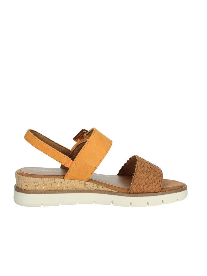 SANDALI CON ZEPPA 2-28713-44 ARANCIONE