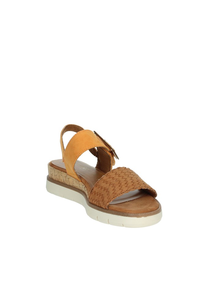 SANDALI CON ZEPPA 2-28713-44 ARANCIONE