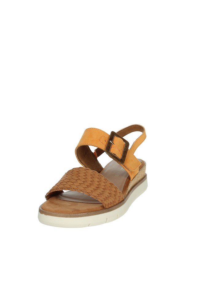 SANDALI CON ZEPPA 2-28713-44 ARANCIONE