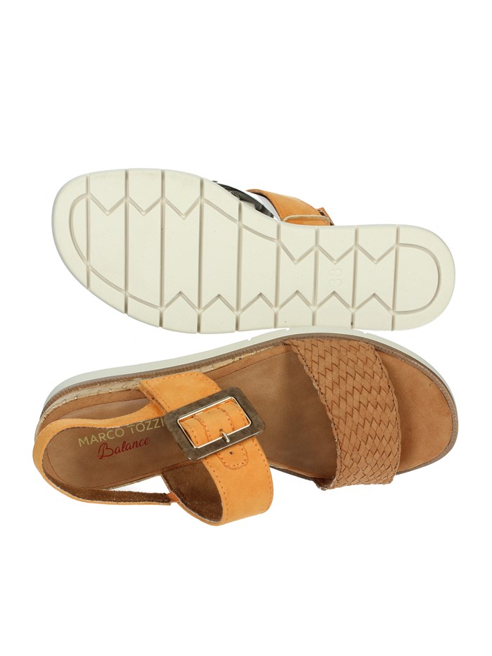 SANDALI CON ZEPPA 2-28713-44 ARANCIONE