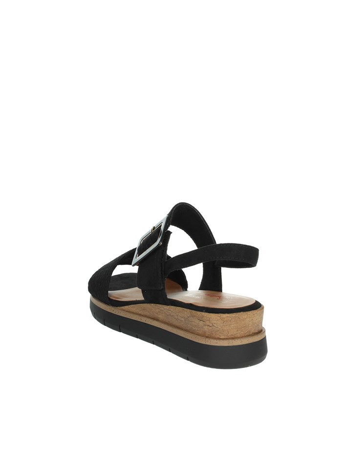 SANDALI CON ZEPPA 2-28713-44 NERO