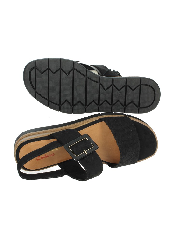 SANDALI CON ZEPPA 2-28713-44 NERO