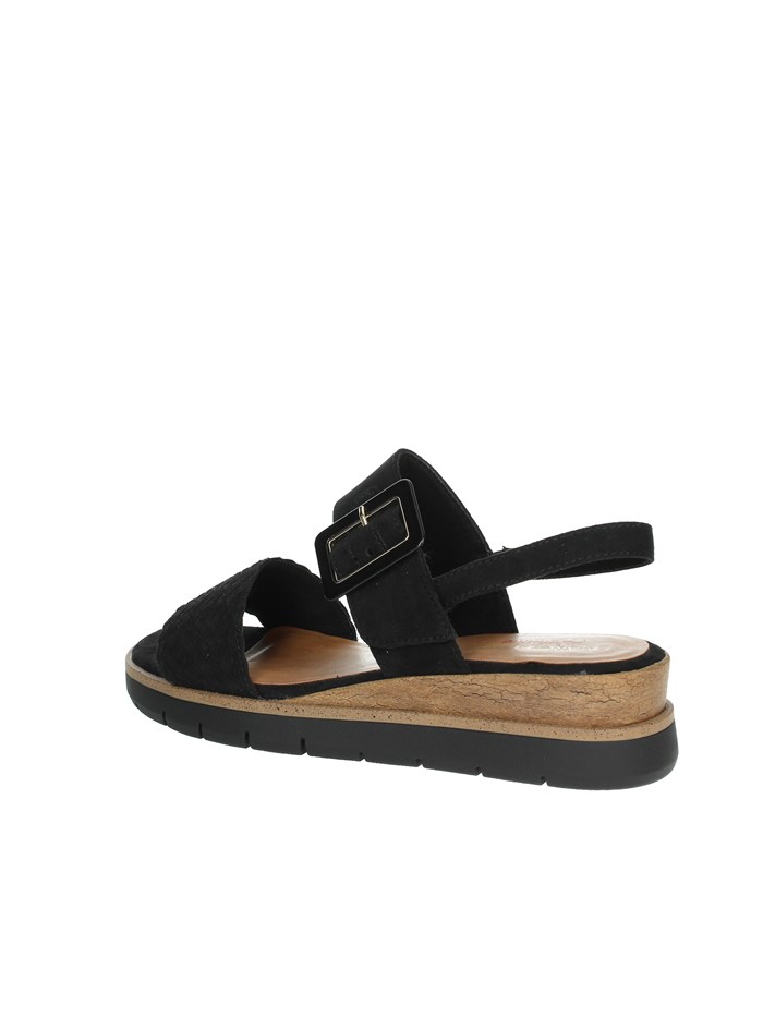SANDALI CON ZEPPA 2-28713-44 NERO