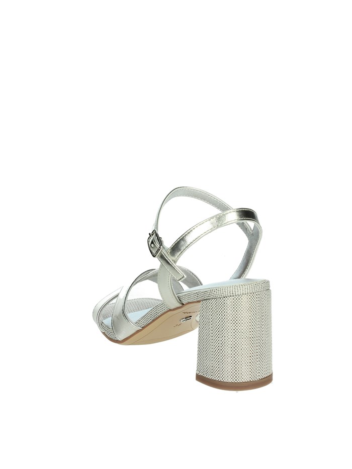 SANDALI CON TACCO 1-28320-44 ARGENTO