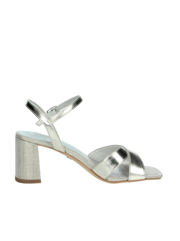 SANDALI CON TACCO 1-28320-44 ARGENTO