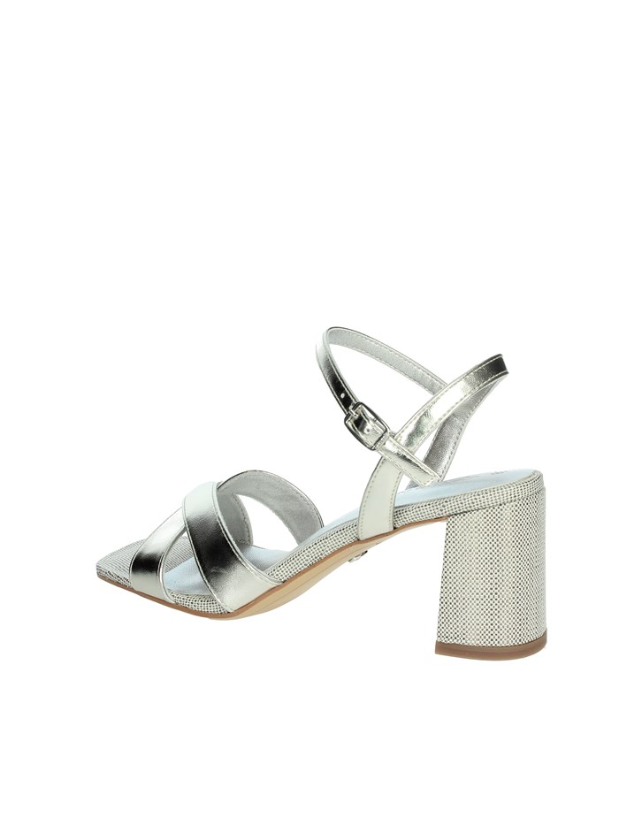 SANDALI CON TACCO 1-28320-44 ARGENTO