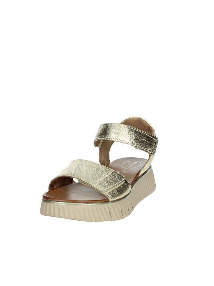 SANDALI CON ZEPPA 8-88720-44 ORO