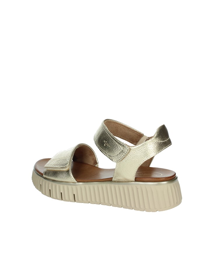 SANDALI CON ZEPPA 8-88720-44 ORO