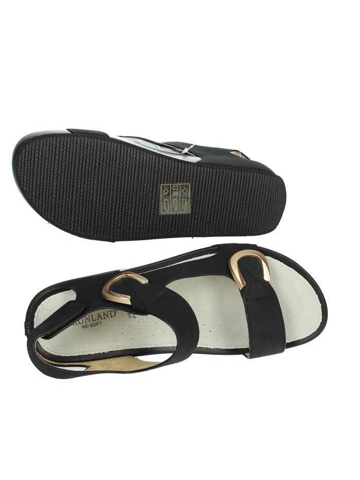 SANDALI CON ZEPPA SA1057-C9 NERO