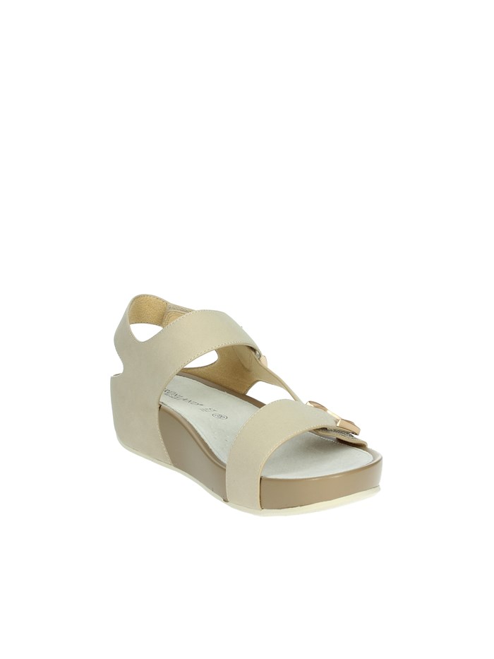 SANDALI CON ZEPPA SA1057-C9 BEIGE