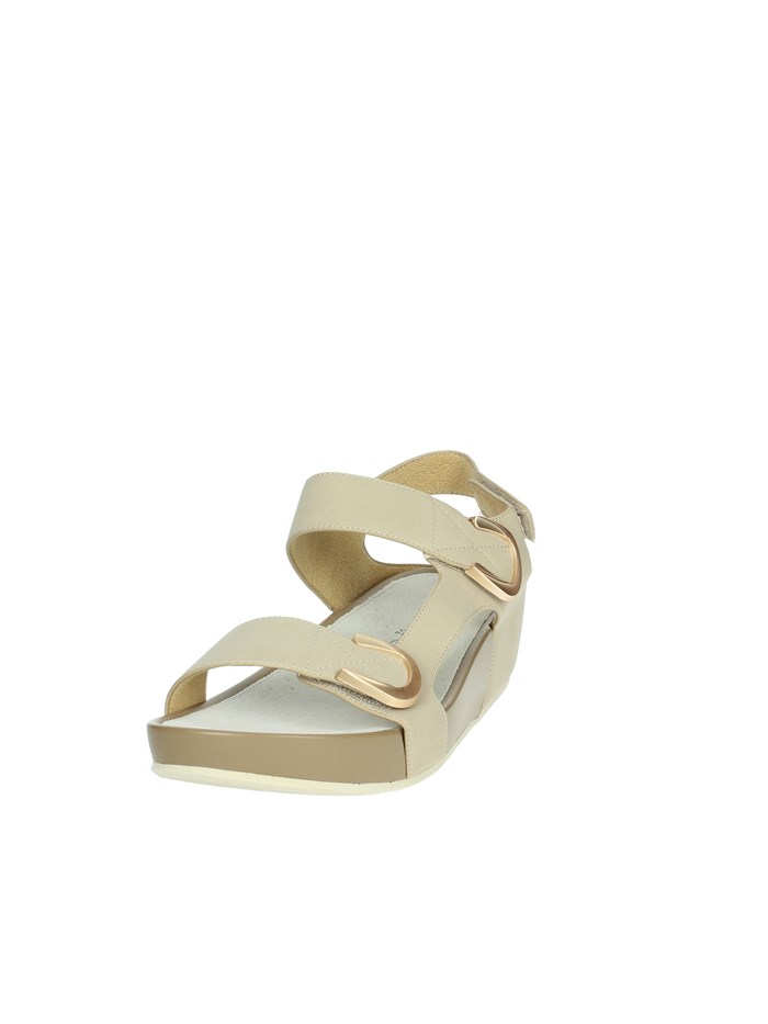 SANDALI CON ZEPPA SA1057-C9 BEIGE