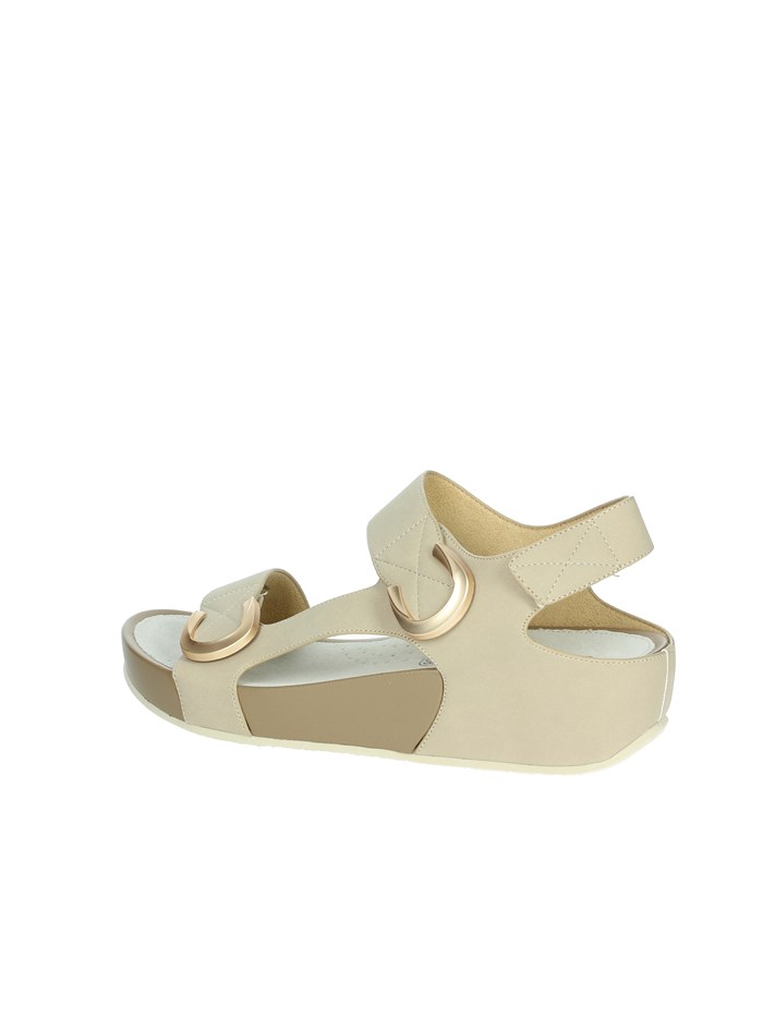SANDALI CON ZEPPA SA1057-C9 BEIGE