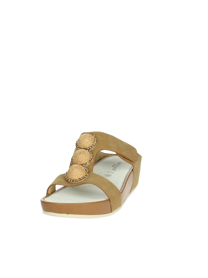 CIABATTE CON ZEPPA CI0881-C9 CUOIO