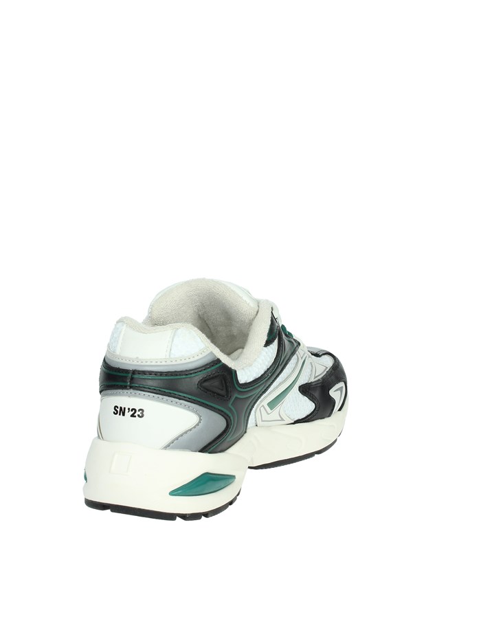 SNEAKERS BASSA W411-SN-NX-WG BIANCO/VERDONE