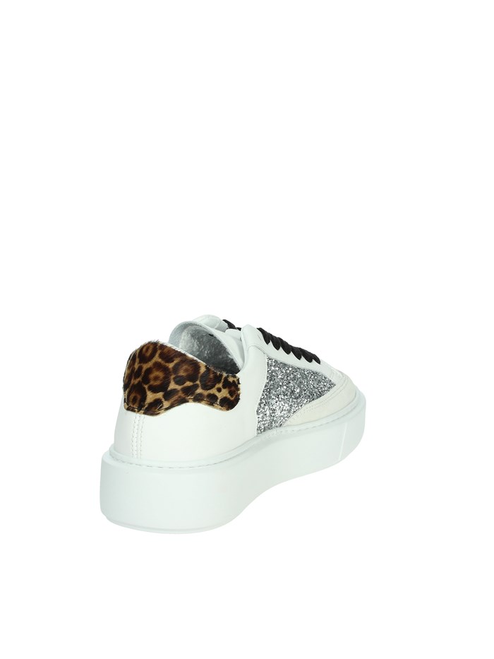 SNEAKERS BASSA W411-SF-PO-WD BIANCO/ARGENTO