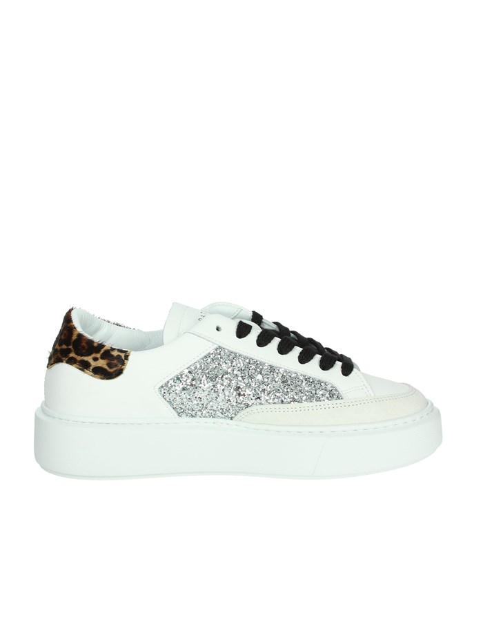 SNEAKERS BASSA W411-SF-PO-WD BIANCO/ARGENTO