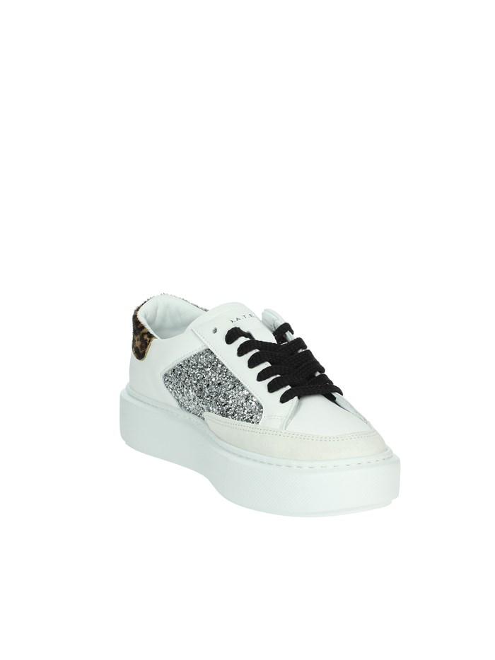 SNEAKERS BASSA W411-SF-PO-WD BIANCO/ARGENTO