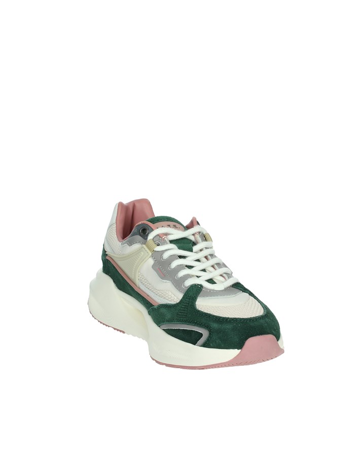 SNEAKERS BASSA W411-VL-CO-GR BEIGE/VERDE