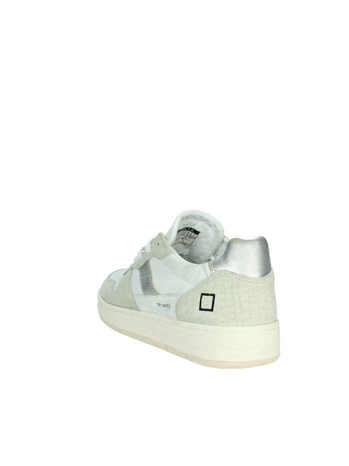 SNEAKERS BASSA W411-C2-VC-WS BIANCO/ARGENTO