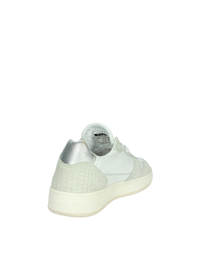 SNEAKERS BASSA W411-C2-VC-WS BIANCO/ARGENTO