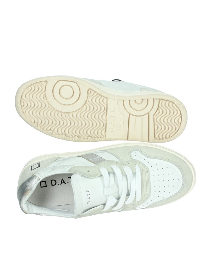 SNEAKERS BASSA W411-C2-VC-WS BIANCO/ARGENTO