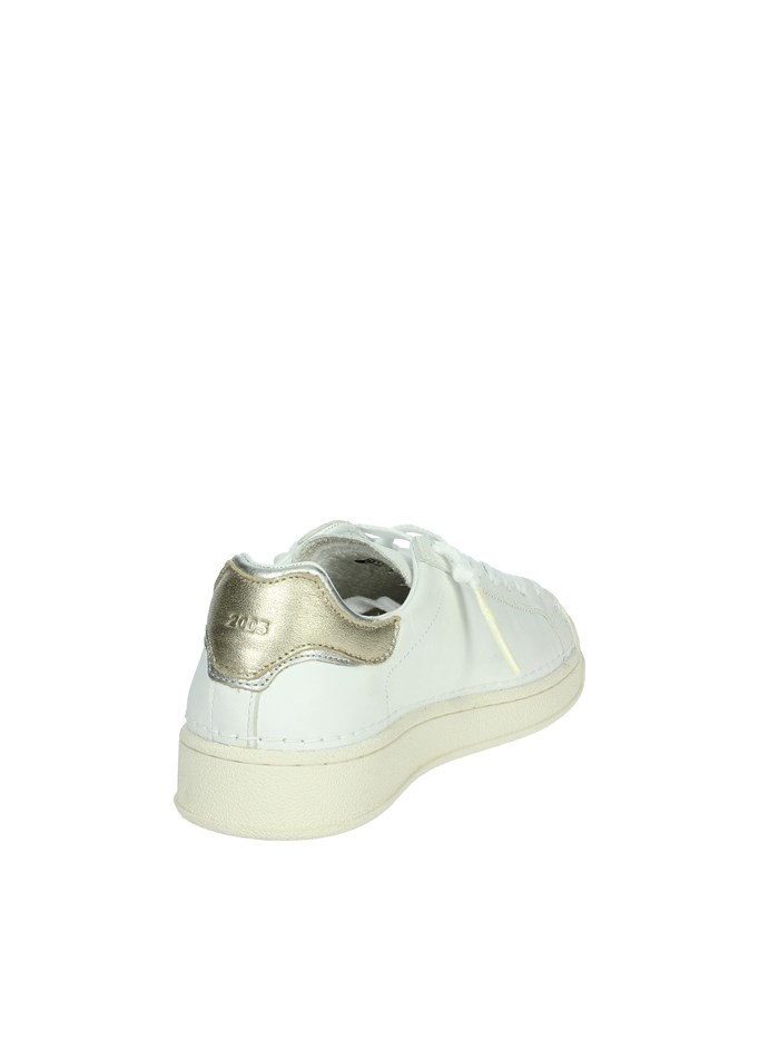 SNEAKERS BASSA W411-BA-CA-WM BIANCO/ORO