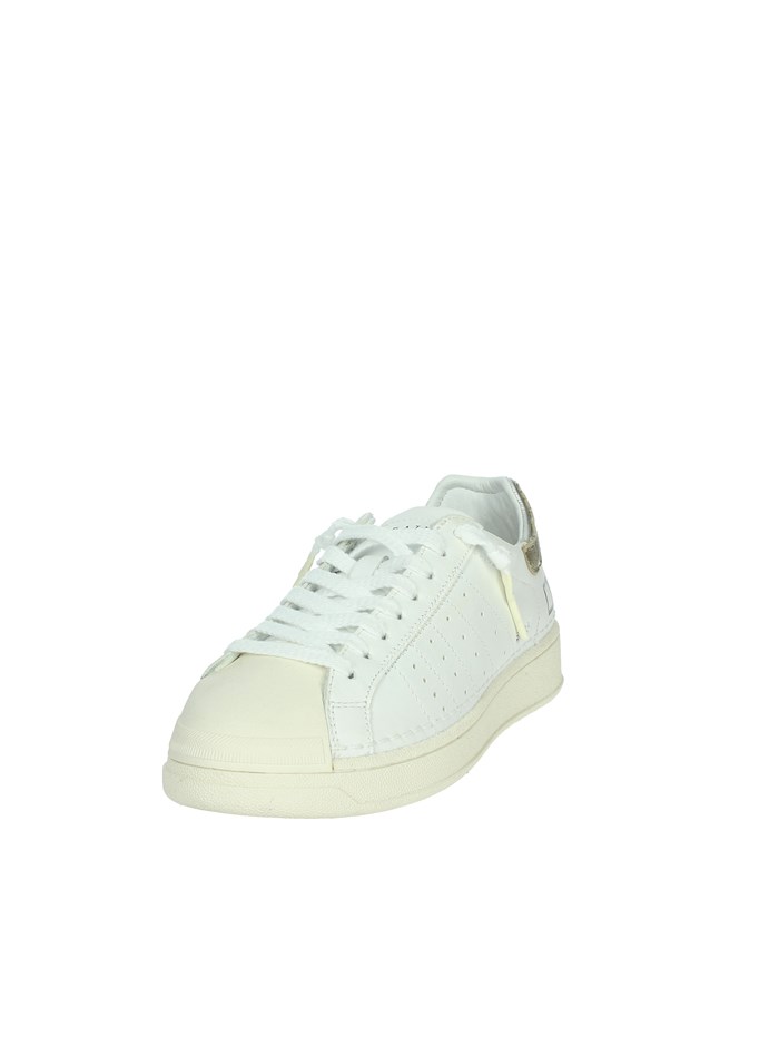SNEAKERS BASSA W411-BA-CA-WM BIANCO/ORO