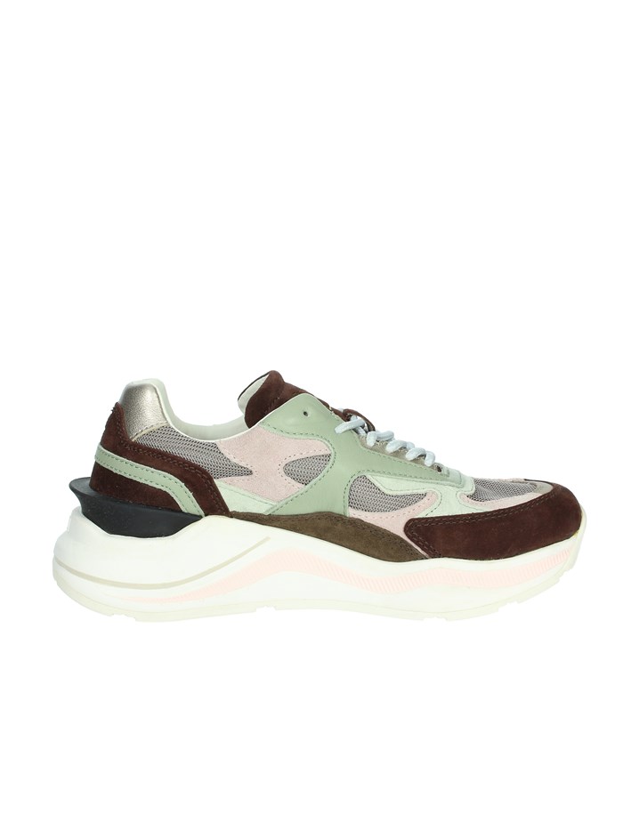 SNEAKERS BASSA W411-FG-DR-MD MARRONE