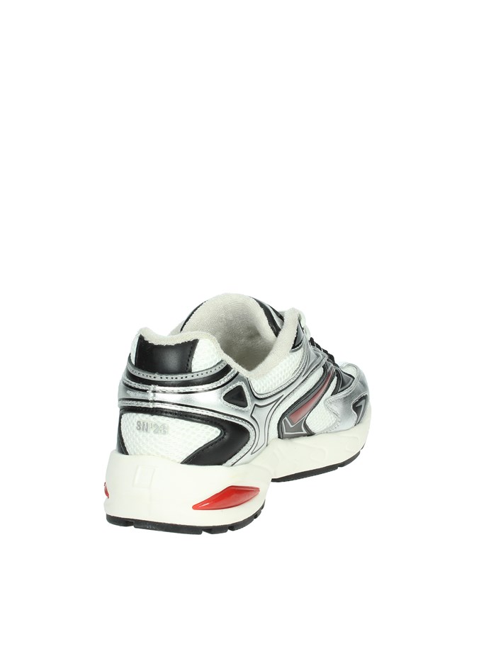 SNEAKERS BASSA W411-SN-SL-WS BIANCO/ARGENTO
