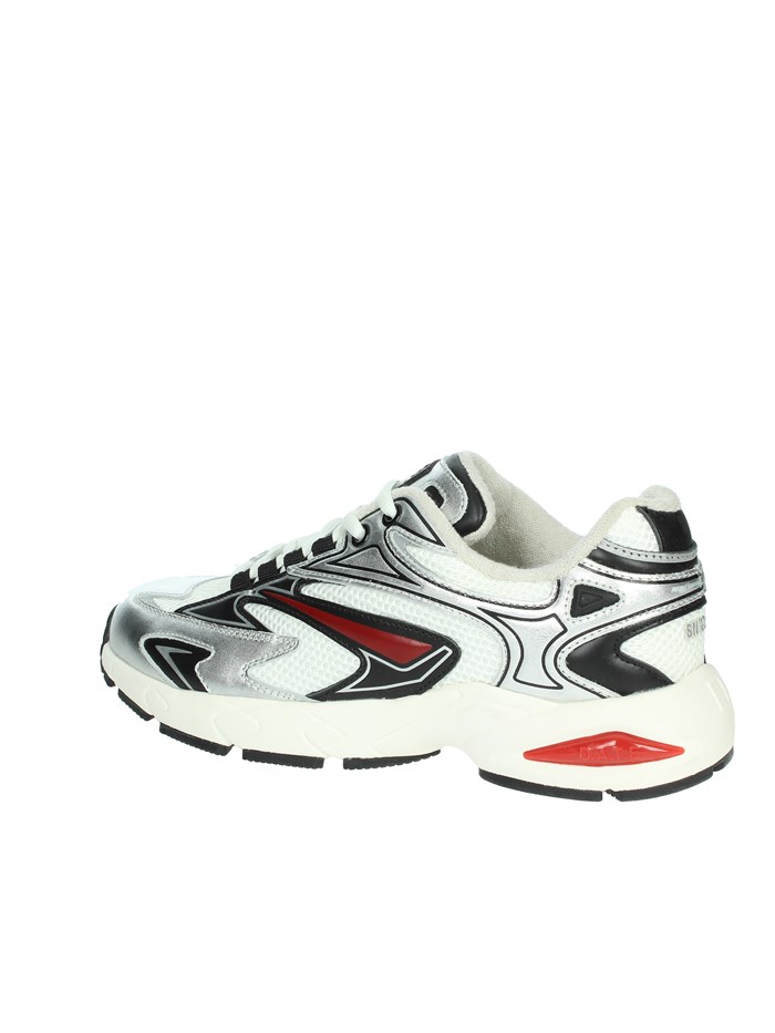 SNEAKERS BASSA W411-SN-SL-WS BIANCO/ARGENTO