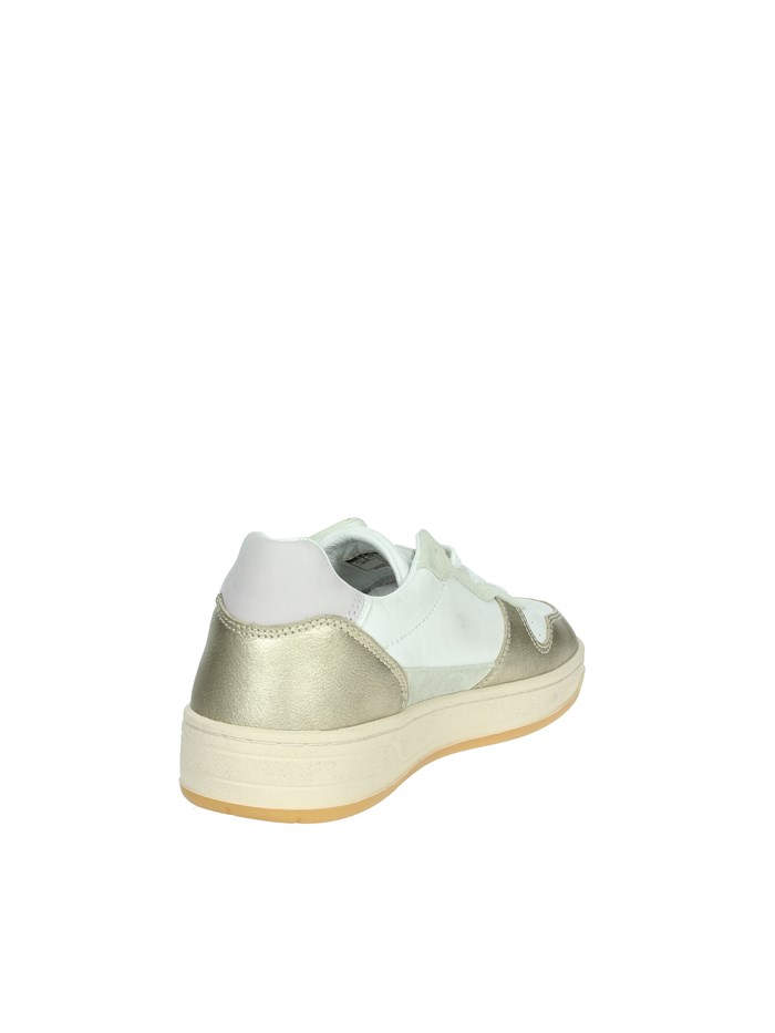SNEAKERS BASSA W411-C2-LM-WM BIANCO/ORO