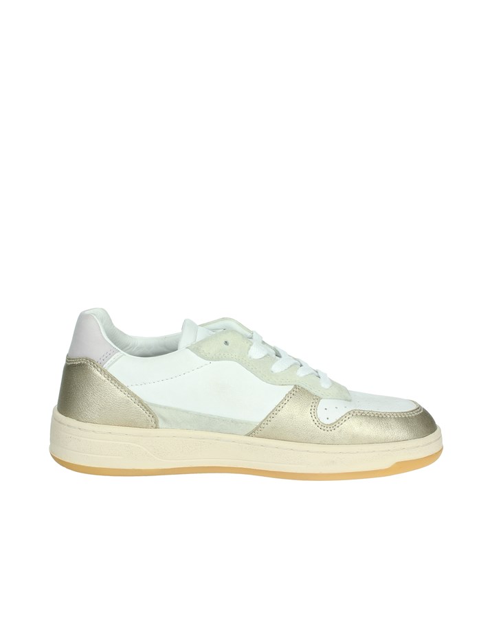 SNEAKERS BASSA W411-C2-LM-WM BIANCO/ORO