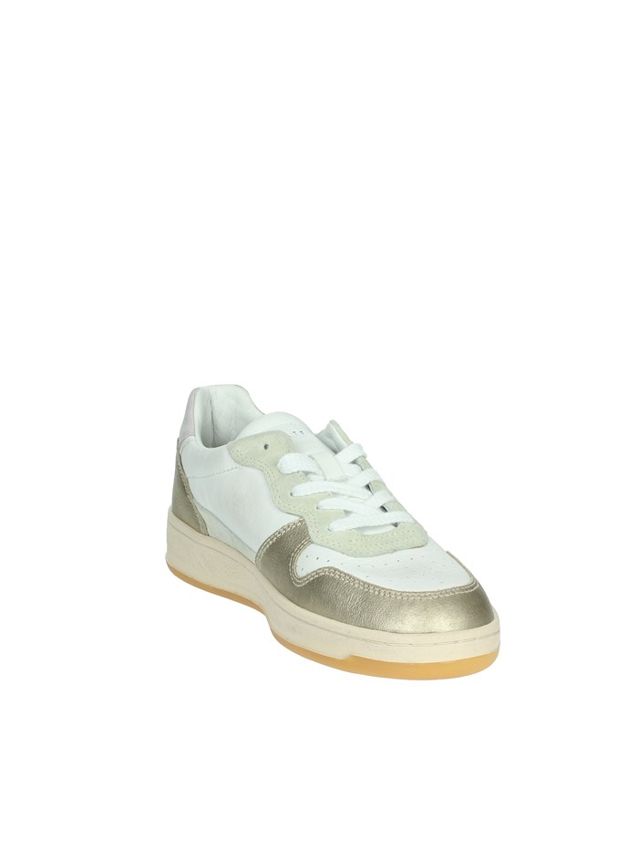 SNEAKERS BASSA W411-C2-LM-WM BIANCO/ORO