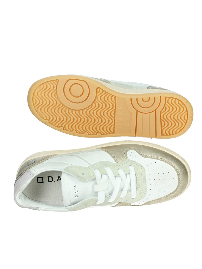 SNEAKERS BASSA W411-C2-LM-WM BIANCO/ORO