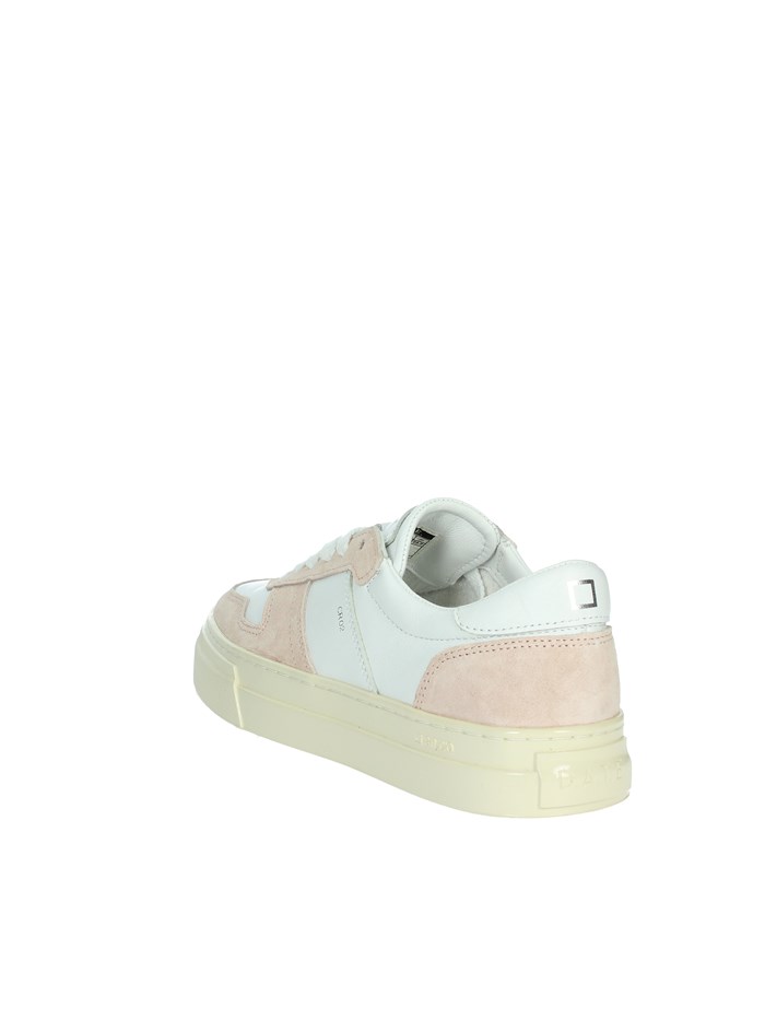 SNEAKERS BASSA W411-SD-BC-RO BIANCO/ROSA