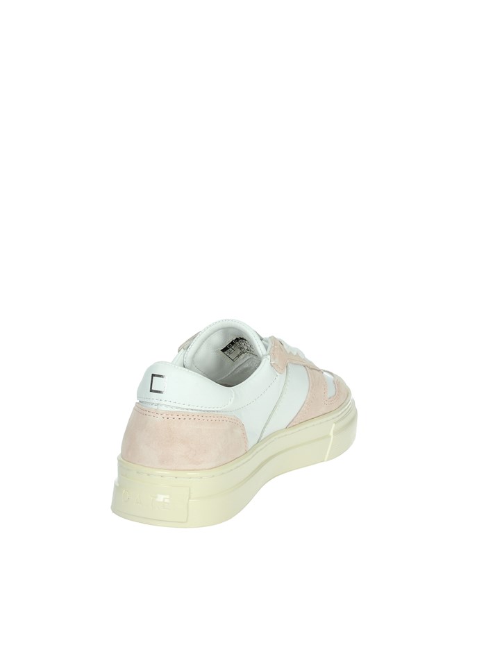 SNEAKERS BASSA W411-SD-BC-RO BIANCO/ROSA