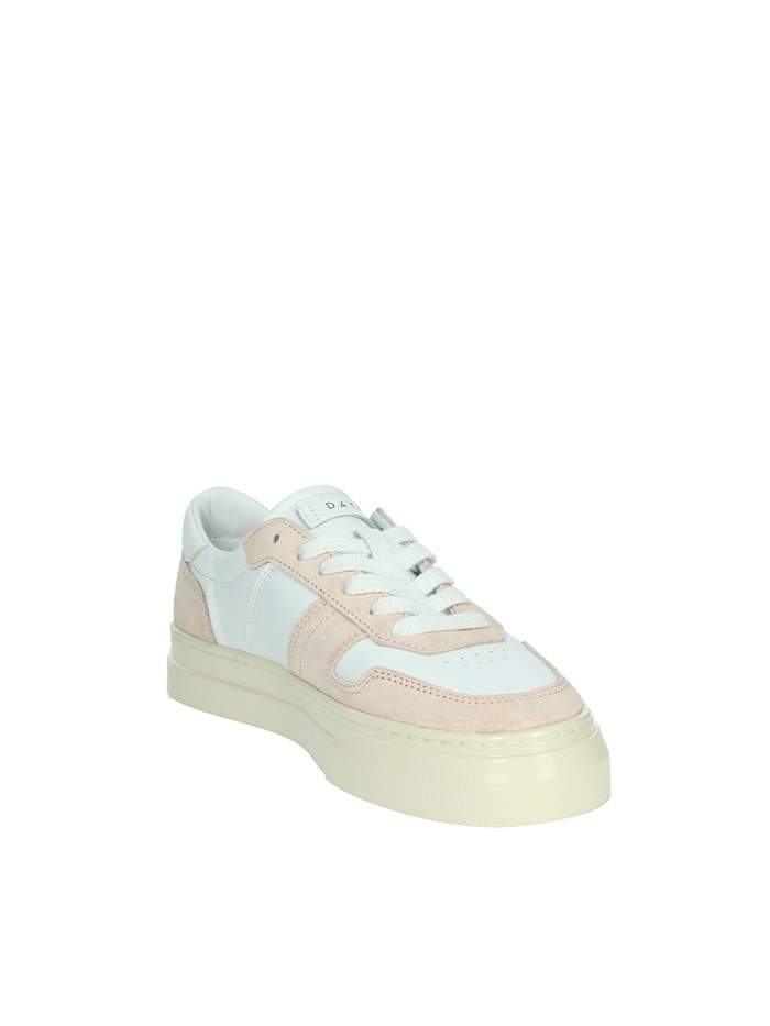 SNEAKERS BASSA W411-SD-BC-RO BIANCO/ROSA