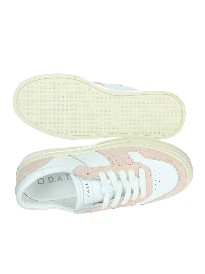 SNEAKERS BASSA W411-SD-BC-RO BIANCO/ROSA