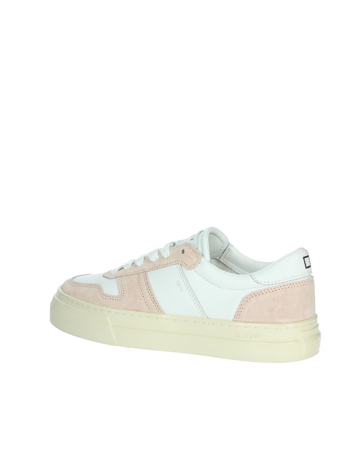 SNEAKERS BASSA W411-SD-BC-RO BIANCO/ROSA