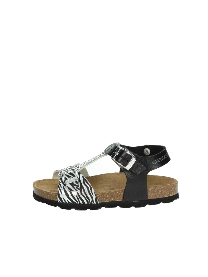 SANDALI BASSI SB1138-70 NERO/ARGENTO
