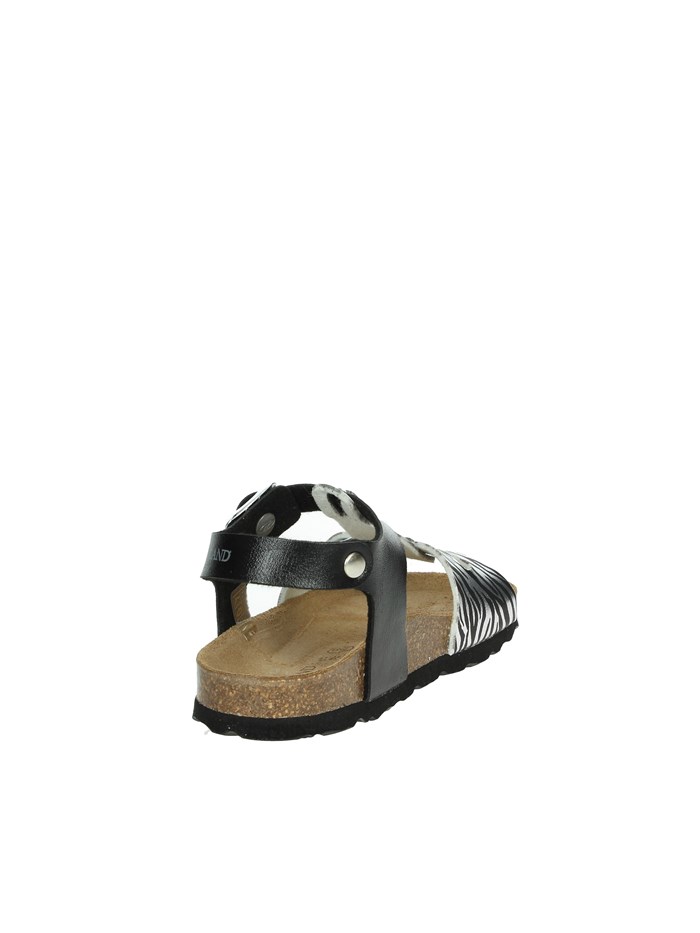 SANDALI BASSI SB1138-70 NERO/ARGENTO
