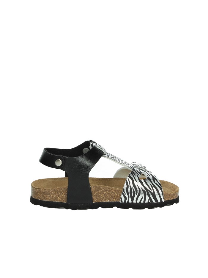 SANDALI BASSI SB1138-70 NERO/ARGENTO